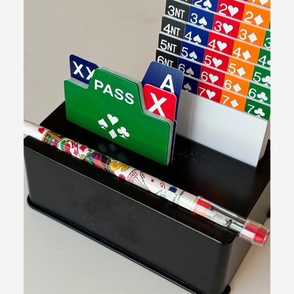 Bridge Buddy Bidding Box with PVC Bidding Cards