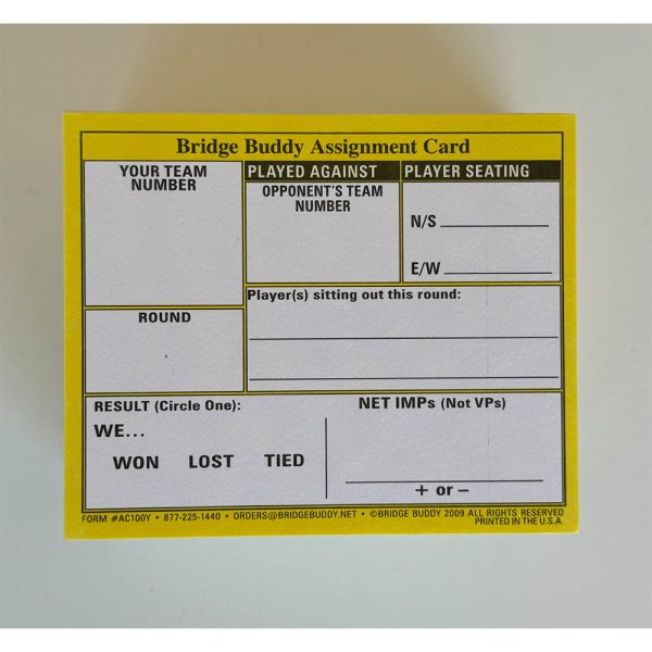 Swiss Team Assignment Cards - 207 Sheets - Image 3