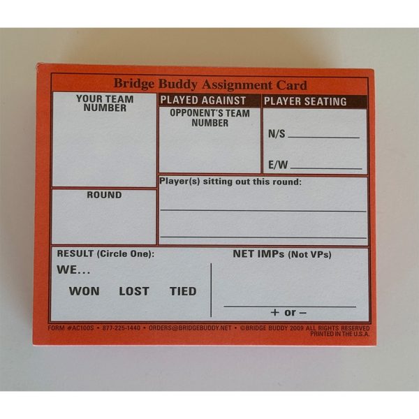 Swiss Team Assignment Cards - 207 Sheets - Image 2