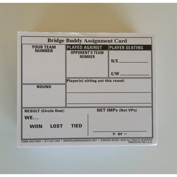 Swiss Team Assignment Cards - 207 Sheets - Image 6