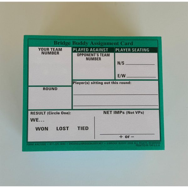 Swiss Team Assignment Cards - 207 Sheets - Image 4