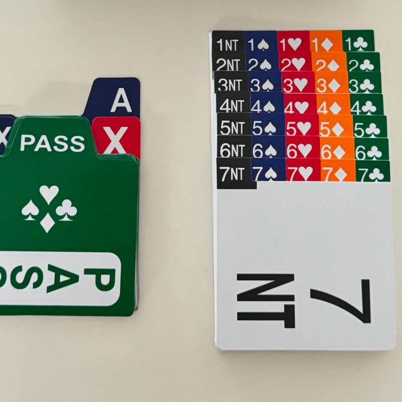 PVC Replacement Bidding Cards - Boxed Set
